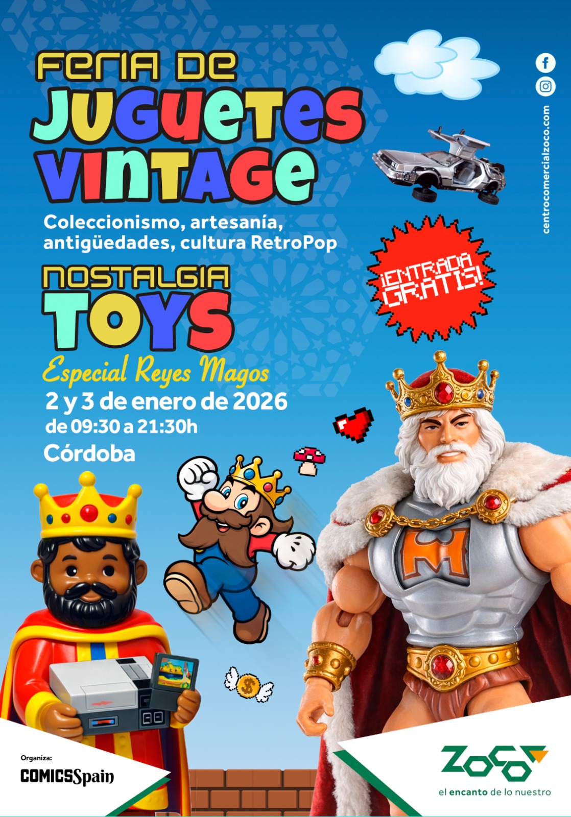 Cartel Nostalgia Toys, Especial Reyes Magos, 2 y 3 de enero de 2026